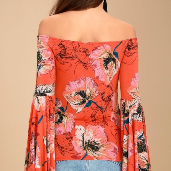 Free People Birds of Paradise bell sleeve top - Picture 6 of 7